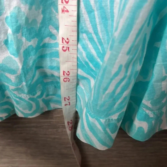 Lilly Pulitzer Sarasota Beaded Tunic Sea Cups Shorely Blue - Picture 10 of 10